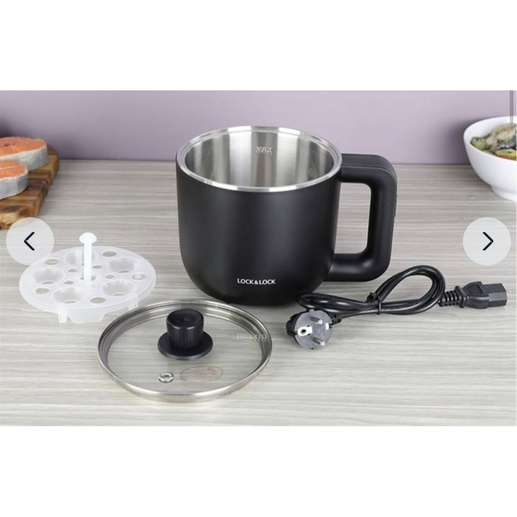 Nồi điện mini đa năng 0.8L 600W LocknLock EJP116BLK