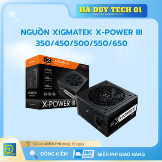 Nguồn XIGMATEK X-POWER III 350/450/500/550/650 - Cam Kết Chính Hãng - BH 36T - Ha Duy Tech