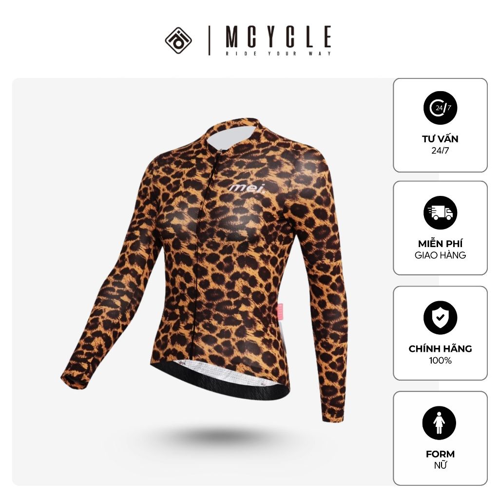 Áo đạp xe dài tay nữ MY262w chính hãng Mcycle