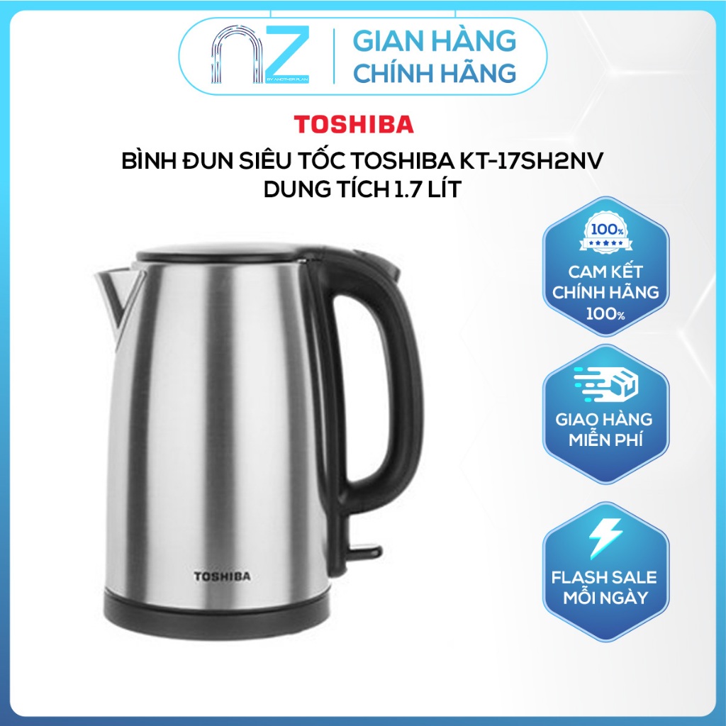 Bình đun siêu tốc Toshiba 1.7 lít KT-17SH2NV