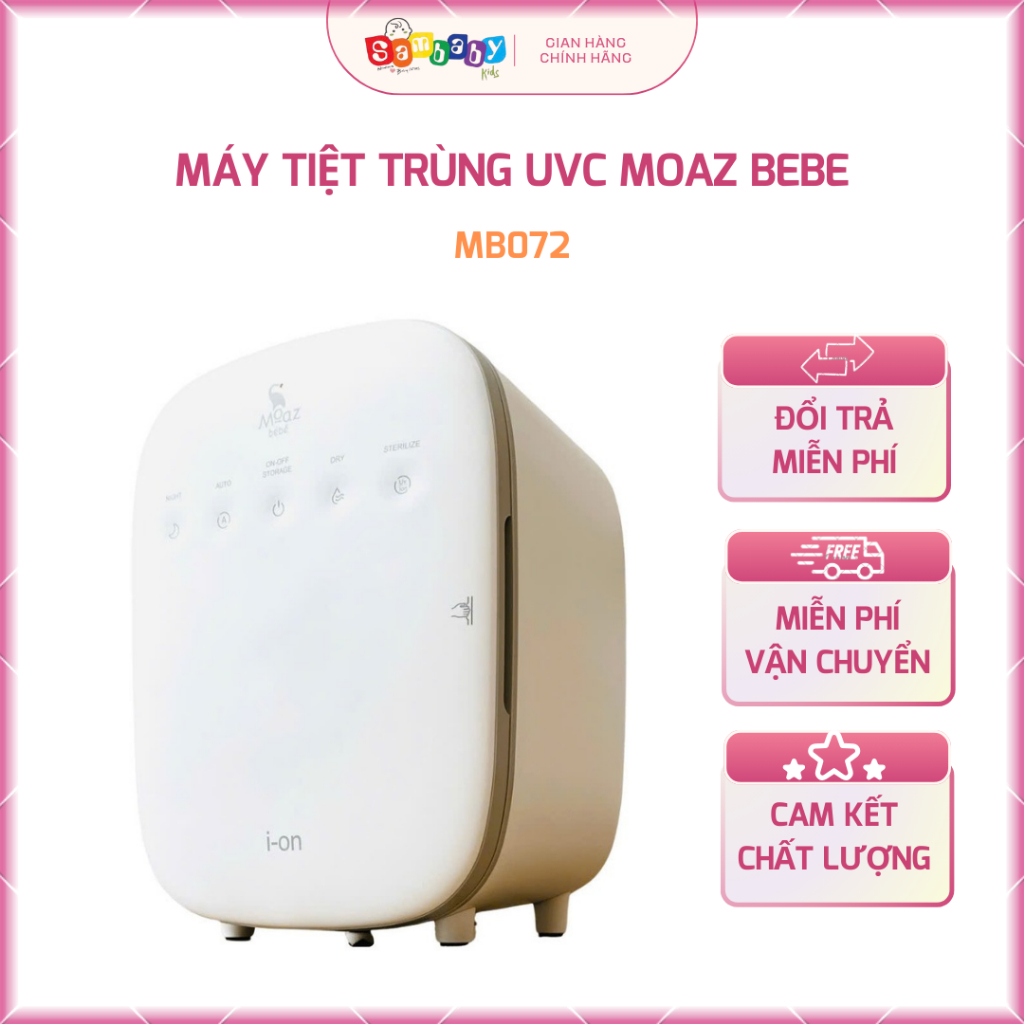 Máy Tiệt Trùng Sấy Khô UVC ION Moaz Bebe Mb072