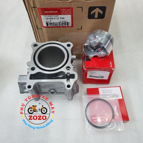 Nòng piston bạc Vario 160, Click 160, PCX 160 - 13101-K1Z-305/ 13011-K1Z-305/ 12100-K1Z-T00