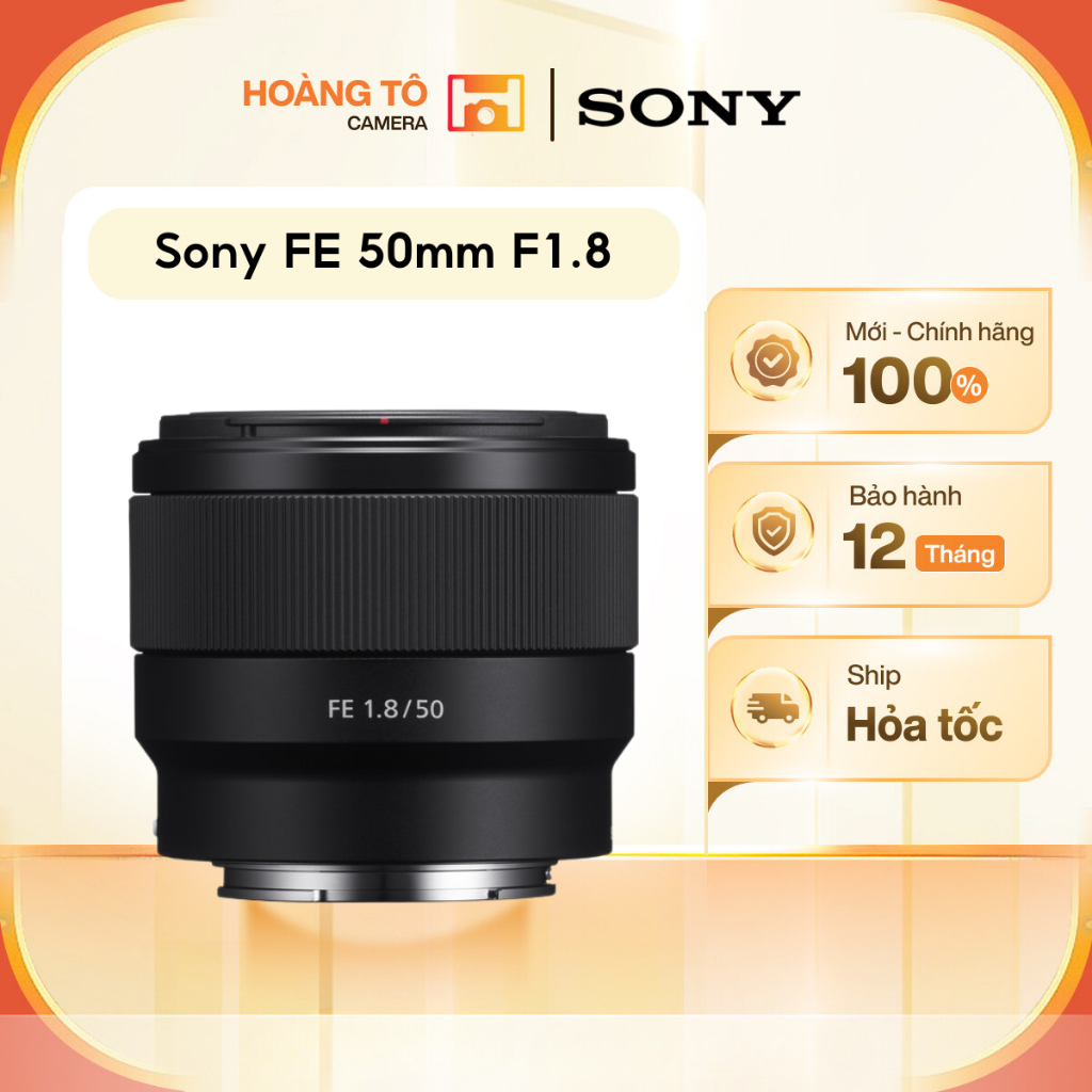 Ống kính Sony FE 50mm F1.8 Fullframe | Mới chính hãng