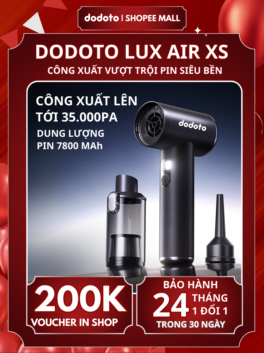 Máy hút bụi cầm tay dodoto Lux Air XS
