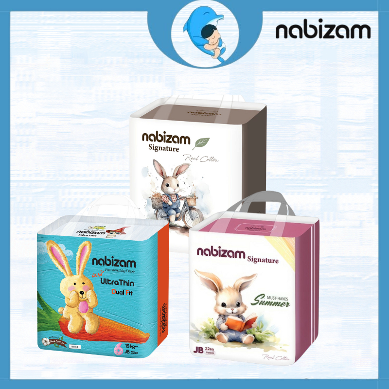 Tã/Bỉm dán quần Nabizam Ultra đủ size S44/M40/L32/XL26/2XL22/3XL20 nội địa Hàn đủ cho bé 3-20kg MECAHEO