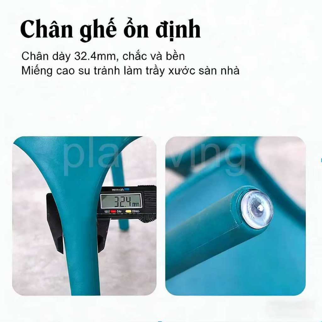 Ghế Tựa Lưng Nhựa, Ghế Ăn Nhựa, Bền Chắc, Chịu Lực Tốt, Xếp Chồng, Hợp Trong Nhà Ngoài Trời, Cao Cấp | BigBuy360 - bigbuy360.vn