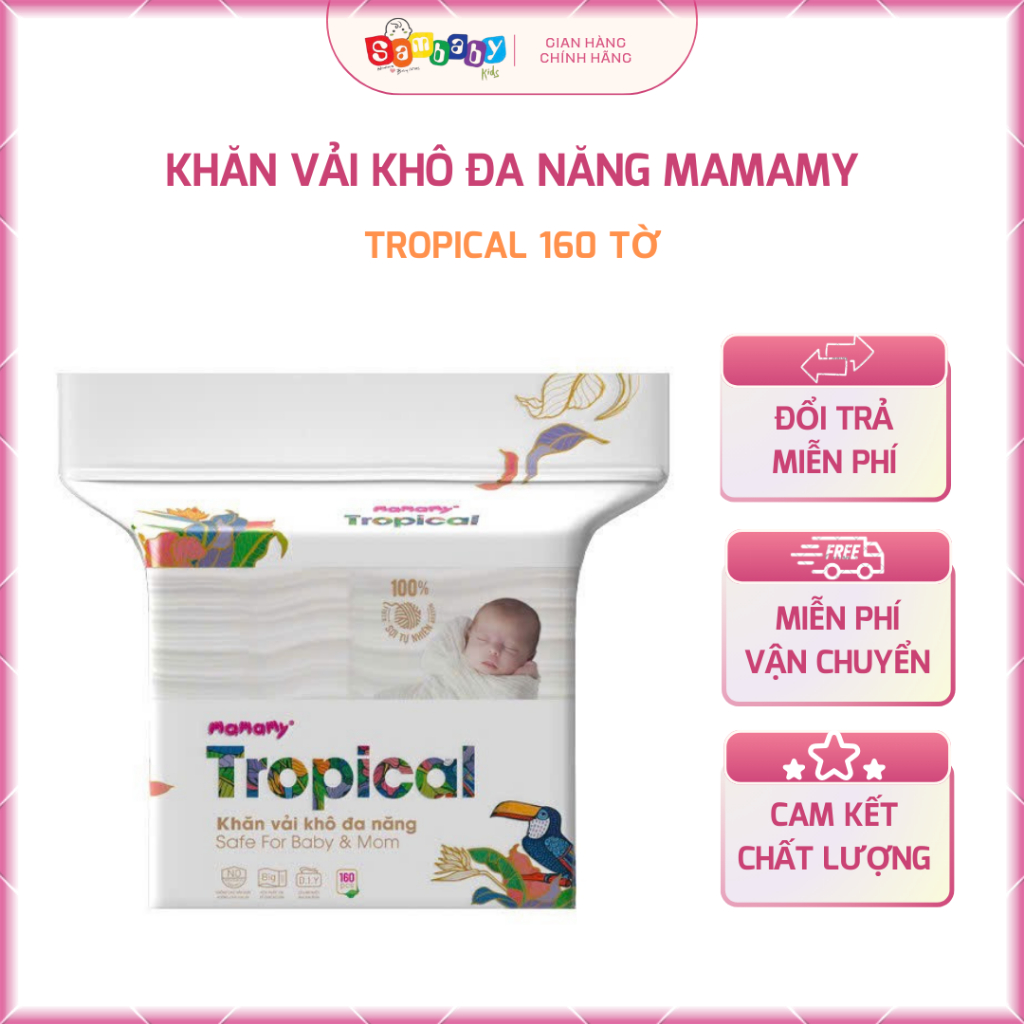KHĂN VẢI KHÔ ĐA NĂNG MAMAMY TROPICAL