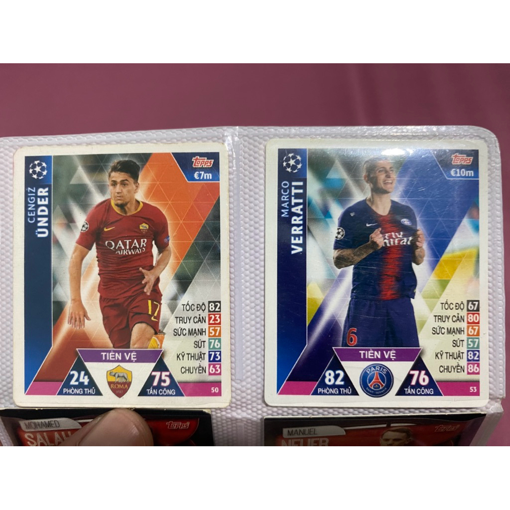 Thẻ Poca cầu thủ mùa giải 2018-2019