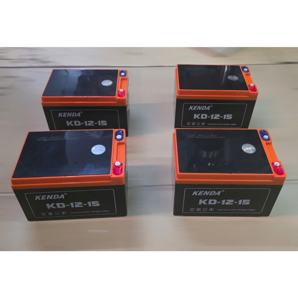 Combo 4 ắc quy xe đạp điện 48V 15Ah KENDA