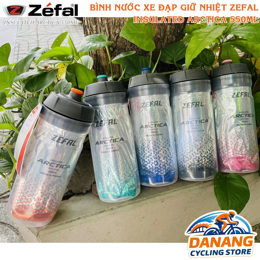 Bình Nước Xe Đạp Giữ Nhiệt ZEFAL ARCTICA 550ml – Mẫu Mới, Giữ Lạnh Lâu