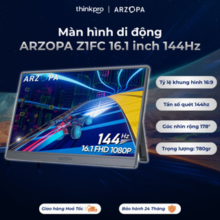 Màn hình di động cảm ứng ARZOPA Z1FC 16.1" 144Hz 1080P FHD, 100% sRGB, HDR làm màn mở rộng cho máy tính, Laptop, XBOX