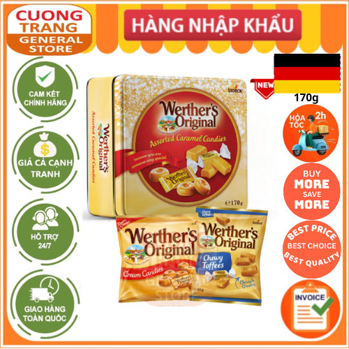 Kẹo Caramel hỗn hợp Werther's Original Classic Selection 170g