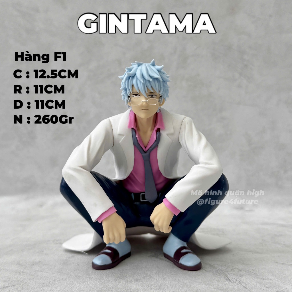 Mô hình Gintama dáng ngồi cao 12.5cm Bandai hàng F1 - Mô hình Gintama sensei figure collection mới