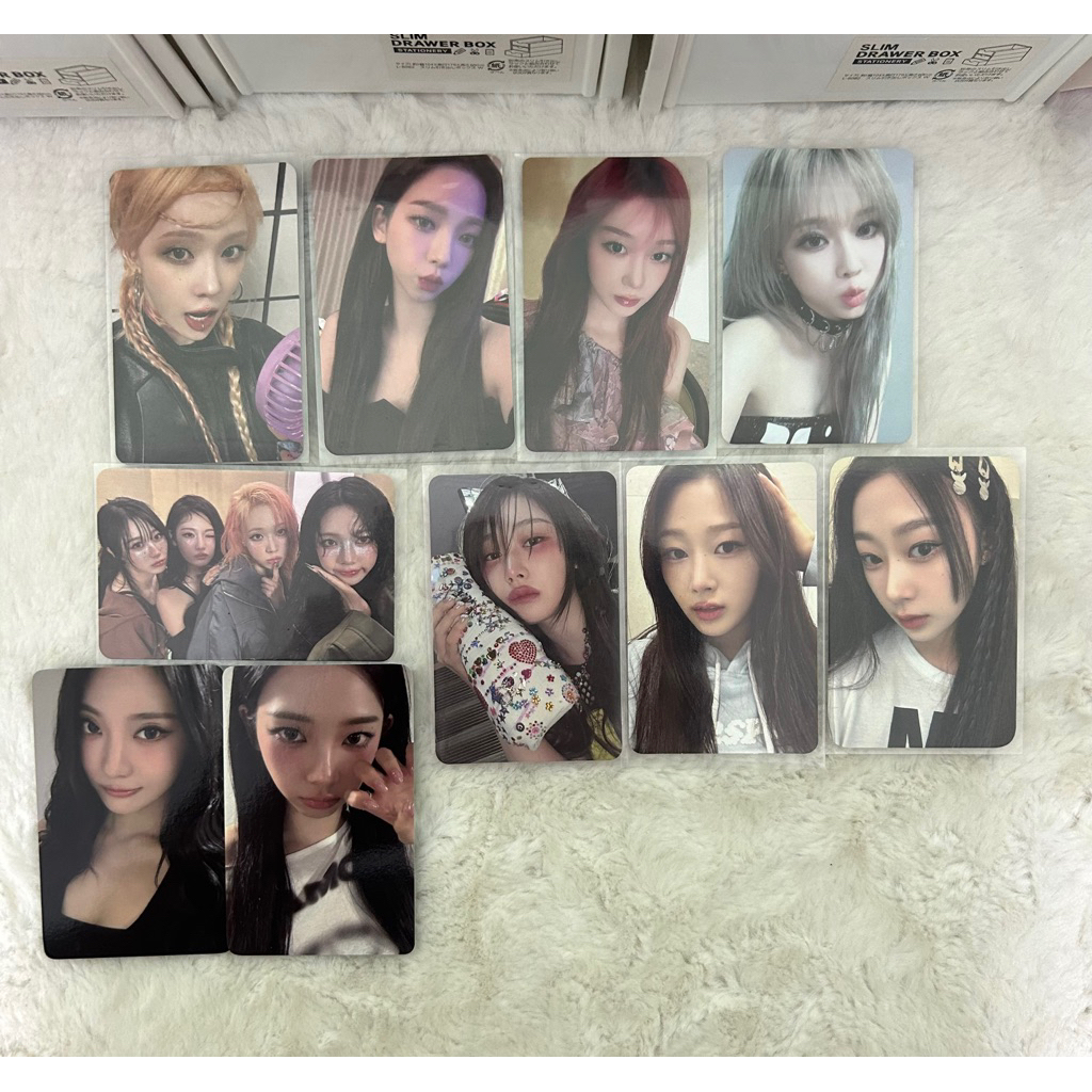 Card bo góc, photocard official aespa (Karina, Giselle, Winter, Ningning)