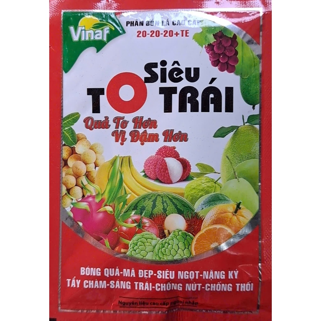 Siêu to trái - Phân bón lá cao cấp 20-20-20+TE