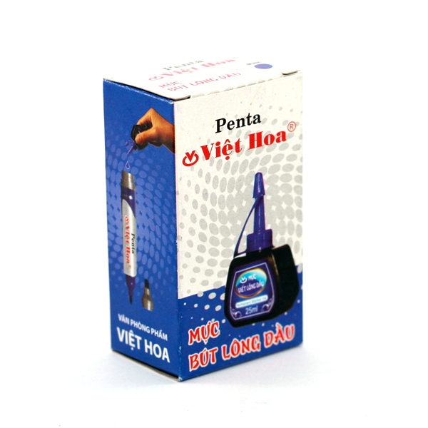 (Set 2h)-Mực lông dầu Penta 25ml xanh/đỏ/đen