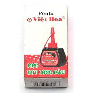(Set 2h)-Mực lông dầu Penta 25ml xanh/đỏ/đen