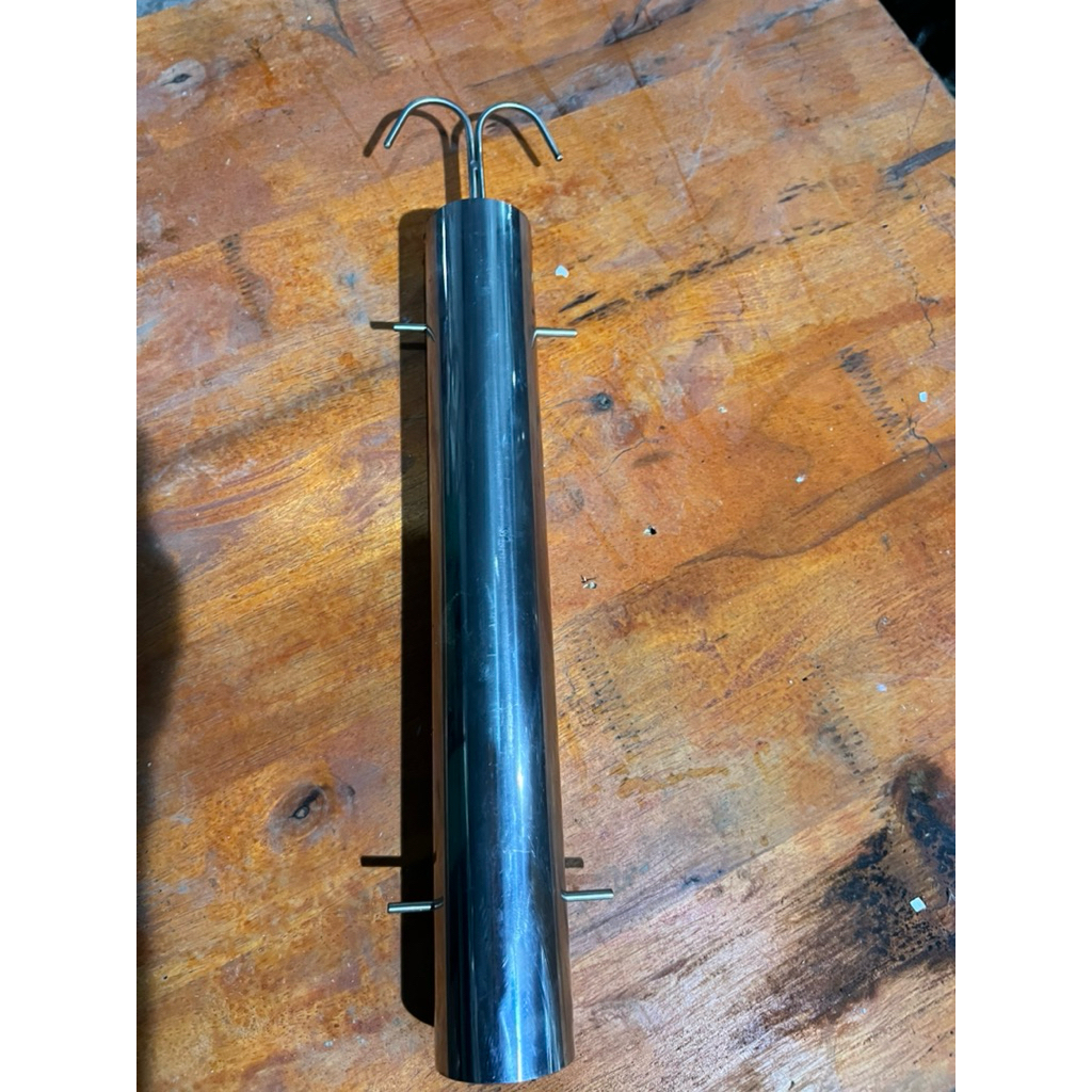 Ống cuộn ba chỉ nướng lu, đòn quay ba chỉ nướng lu.