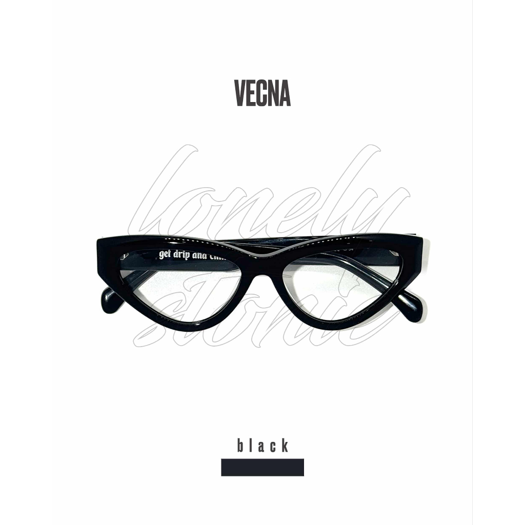 Kính mắt thời trang Lonely Stonie "VECNA", gọng xương Titan, phù hợp cho nam nữ, chất liệu nhựa Acet