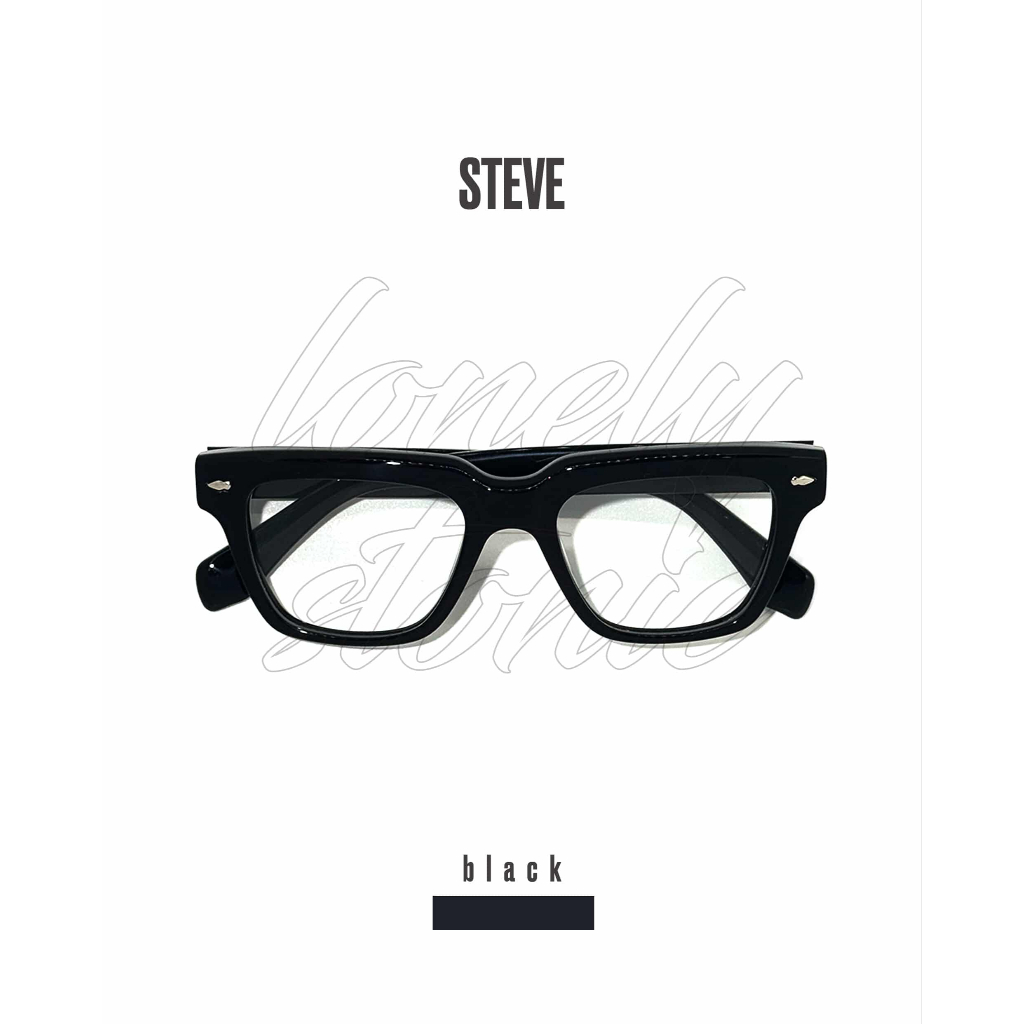Kính mắt thời trang Lonely Stonie "STEVE", gọng xương Titan, phù hợp cho nam nữ, chất liệu nhựa Acet