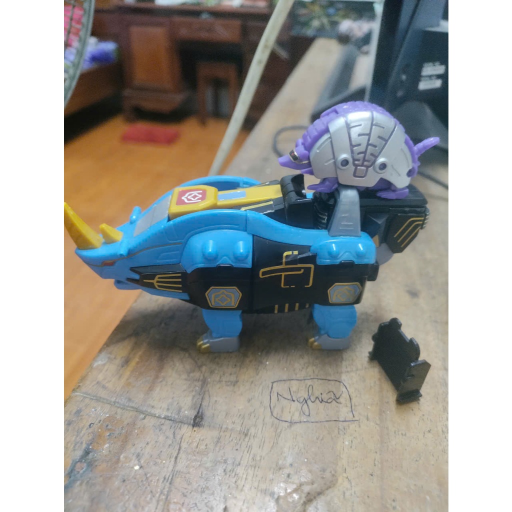 mô hình đồ chơi siêu nhân gao SMP tê giác rhino và tê tê hàng đã ráp Bandai