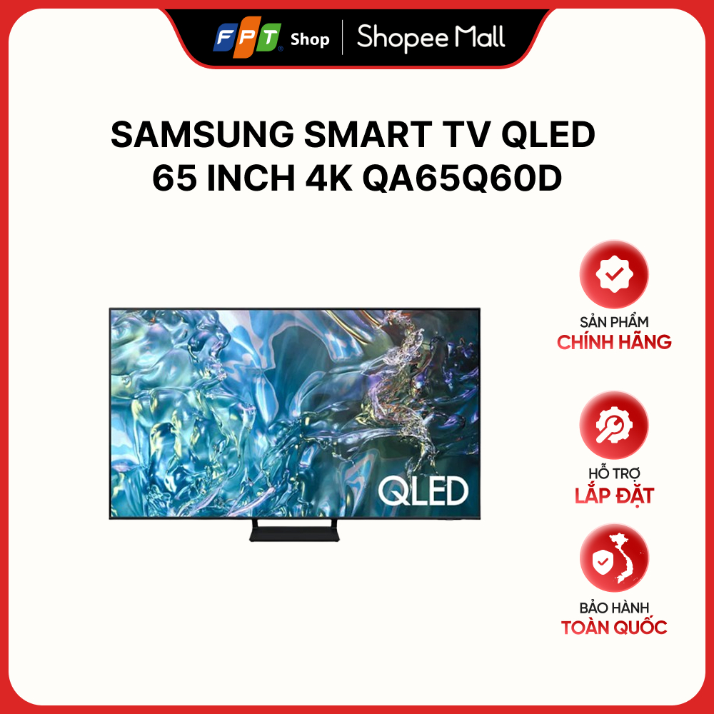 [Hàng chính hãng] Samsung Smart TV QLED 65 inch 4K QA65Q60D