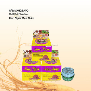 Kem mụn trắng da sâm vàng sato chiết xuất nhân sâm 10g