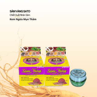 Kem mụn trắng da sâm vàng sato chiết xuất nhân sâm 10g