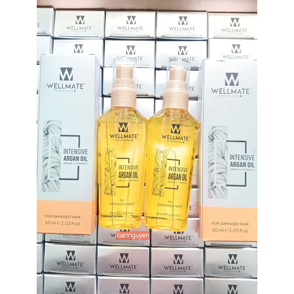wellmate tinh dầu bóng dưỡng  tóc chai 60ml vỏ hộp mới ạ