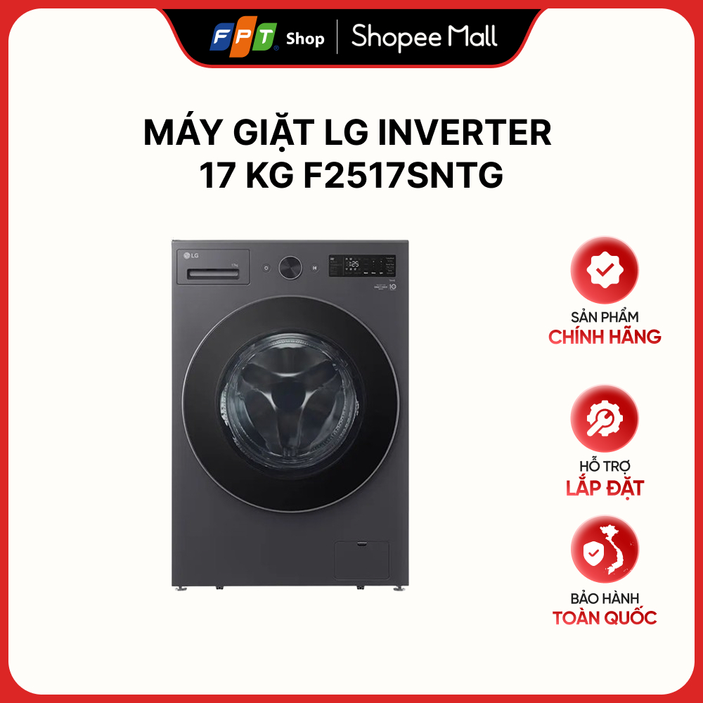 [Hàng chính hãng] Máy giặt LG Inverter 17 kg F2517SNTG