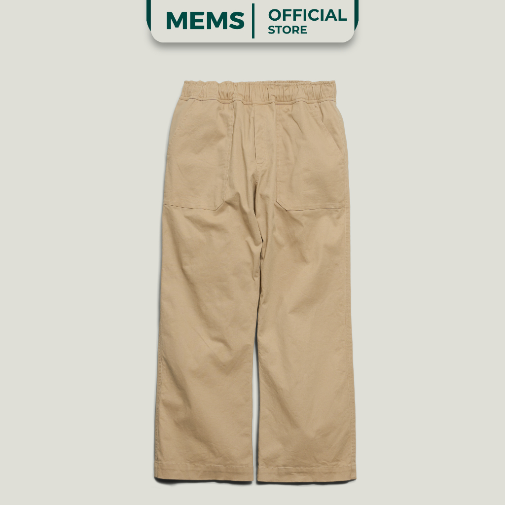 Quần dài Mems Traverse Trousers Beige Relaxed Straight Pants Kaki Cotton Unisex