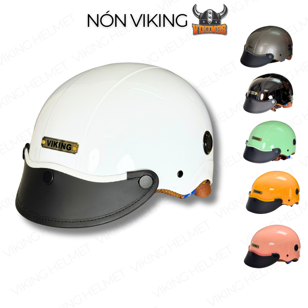 Mũ bảo hiểm nửa đầu SƠN VIKING02 SYMBOL BASIC, nón bảo hiểm chính hãng nam nữ cao cấp