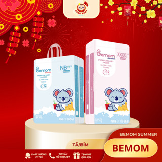 (MẪU MỚI ) Tã Bỉm Hàn quốc Bemom SUMMER siêu mỏng mềm, thấm hút tốt đủ size NB/S/M/L/XL/2XL/3XL/4XL cho bé