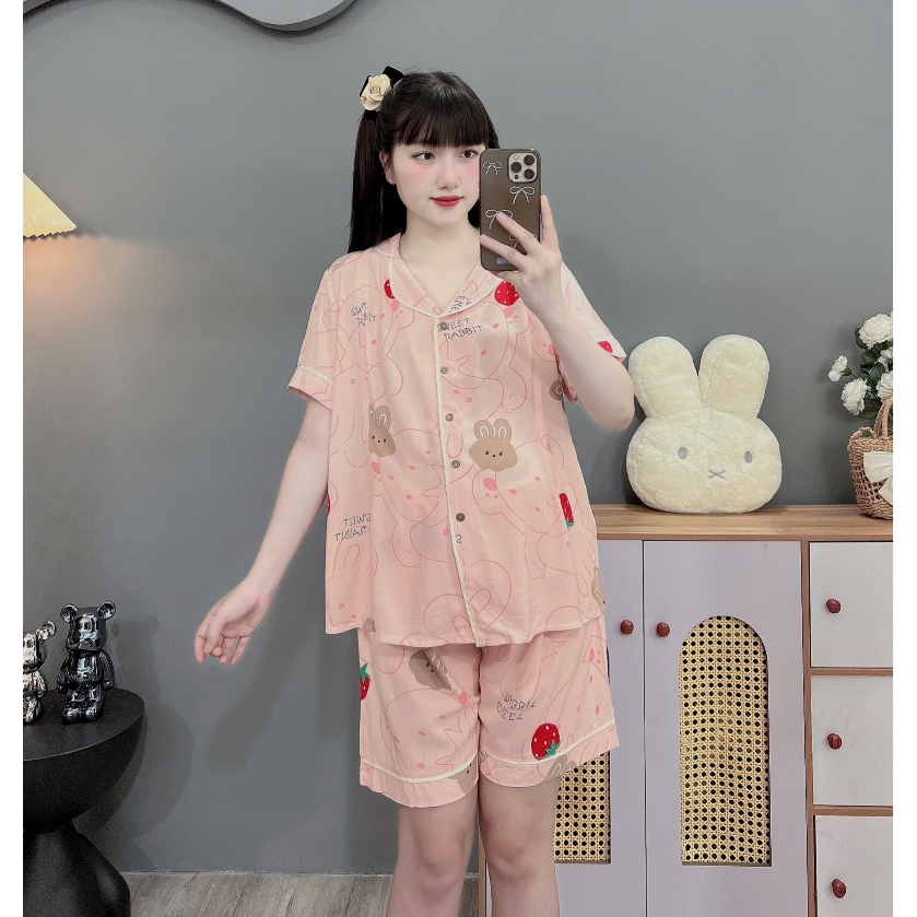 (Đủ size từ 45-100kg) Bộ đồ đùi bầu và sau sinh bigsize chất lanh lụa cực mát