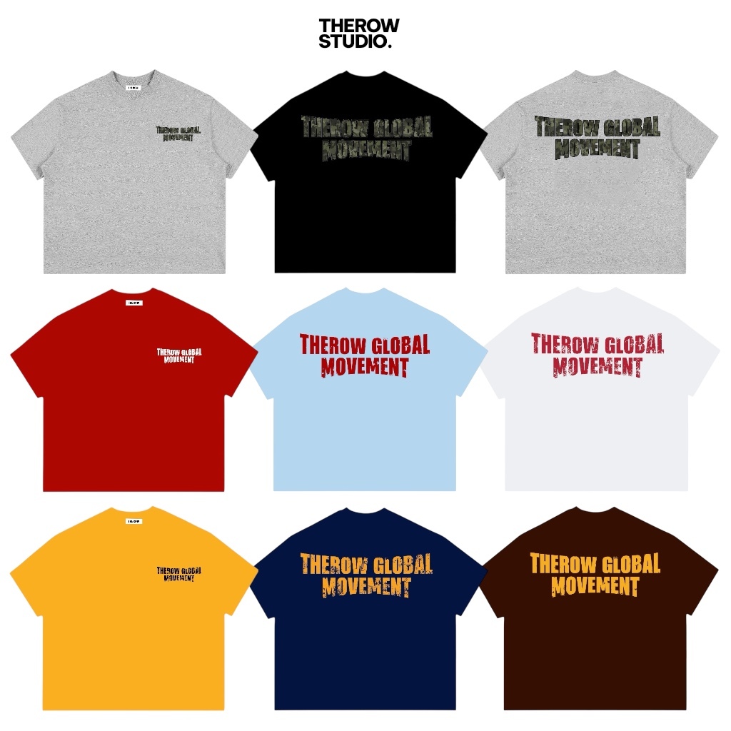 [TẾT 2026] TR4 THEROW Áo Thun Boxy Local Brand Tay Ngắn Cotton 250gsm "MOVEMENT" Áo Phông Forrm Rộng