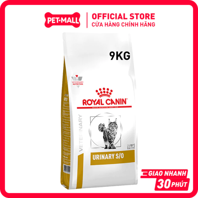 9KG - Thức ăn mèo Royal Canin Urinary S/O Feline - Cho Mèo sỏi thận, tiết niệu Petmall