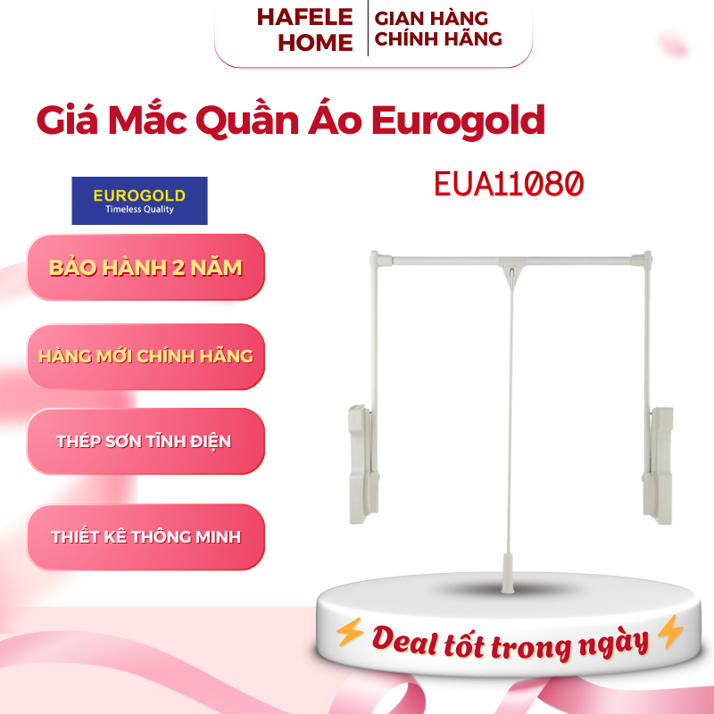 Giá Mắc Quần Áo Di Động Eurogold EUA11080 - Inox - Nâng Hạ Linh Hoạt Tận Dụng Không Gian- EEH