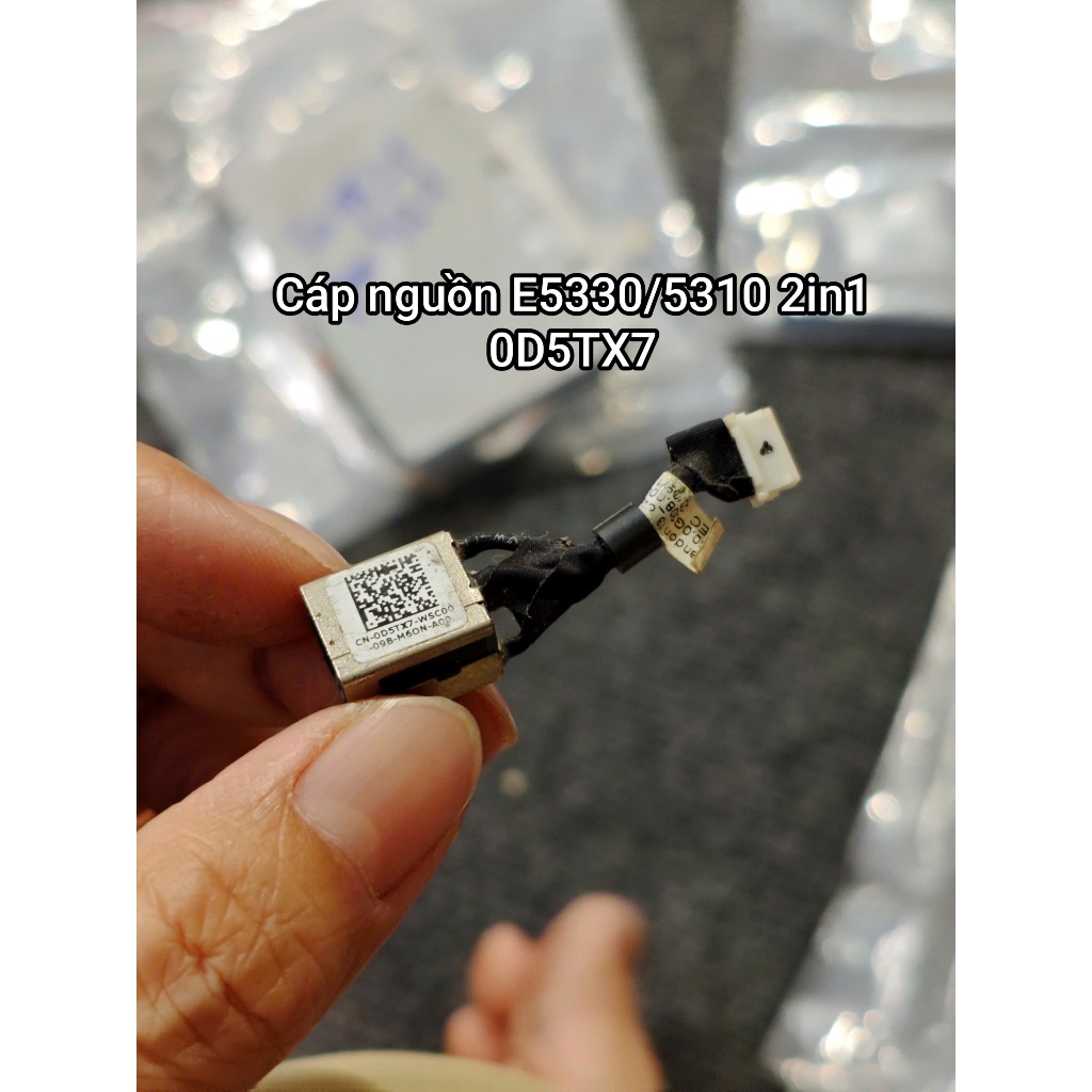 Cáp nguồn Laptop Dell Latitude 5330 5310 2in1 E5330 E5310 2in1 0D5TX7 D5TX7 zin tháo máy