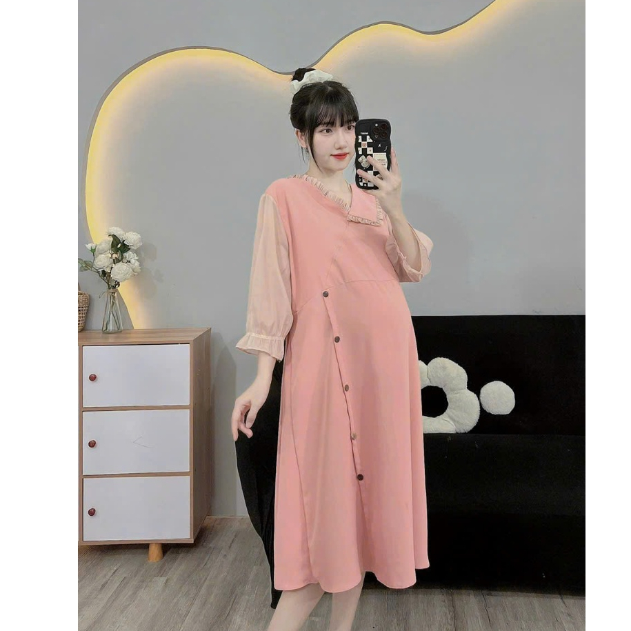 Váy bầu bigsize đến 100kg dáng công sở,đủ size đến 100kg