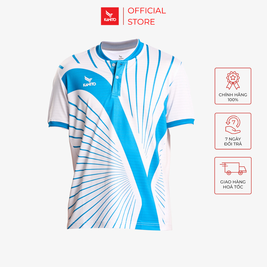 Áo Tshirt Pickleball Kamito Gamma 02, Áo Thể Thao Pickleball Thoáng Khí, Co Giãn, Chống Nhăn.