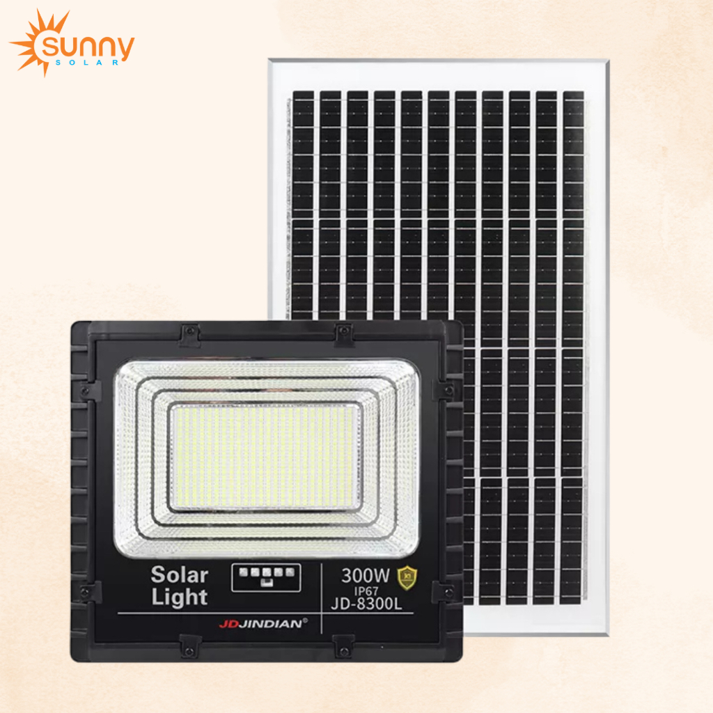 ĐÈN PHA LED NĂNG LƯỢNG MẶT TRỜI 300W JD-8300L