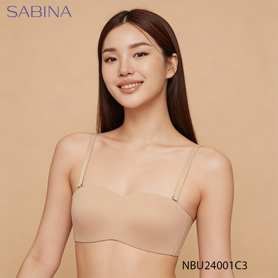 Áo Lót Mút Mỏng Cup Ngang Không Gọng Không Viền May Màu Trơn Braless Pretty Perfect By Sabina NBU24001