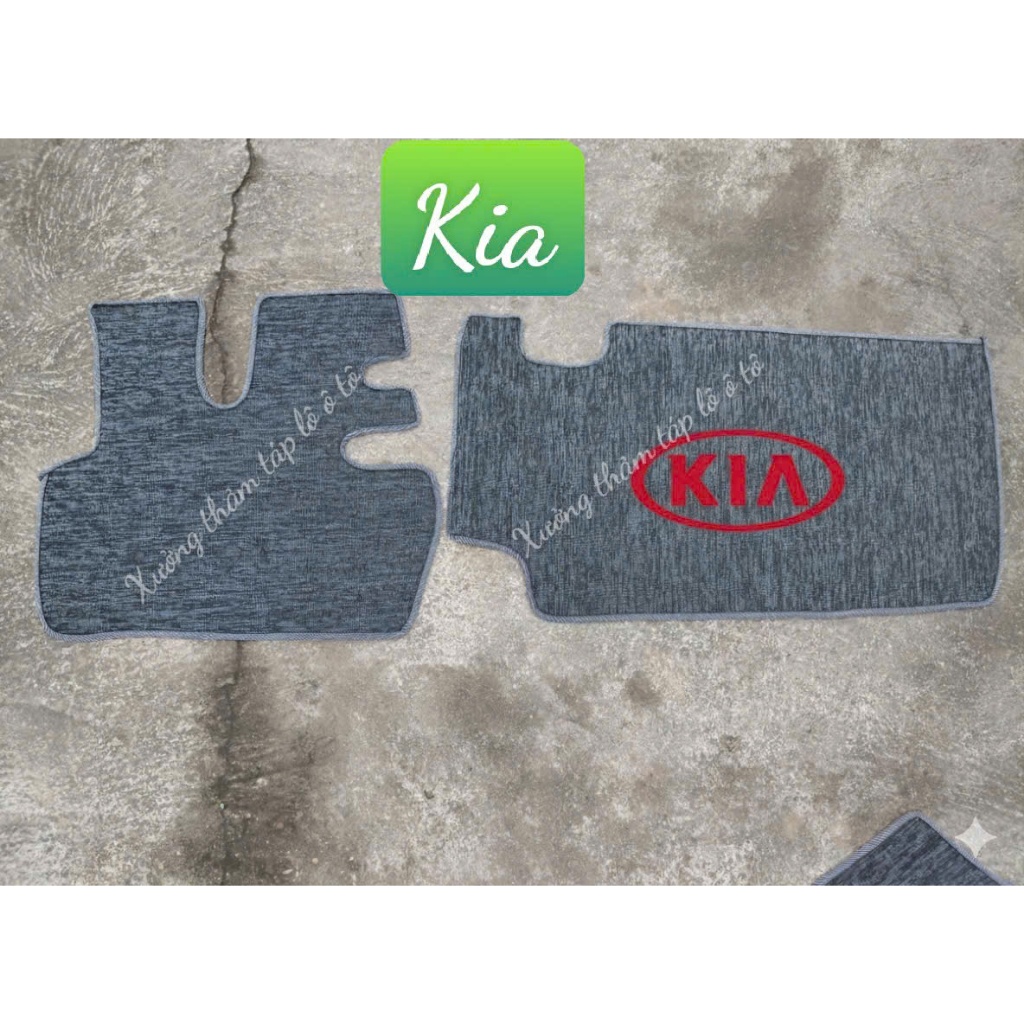 Thảm lót sàn xe tải KIA K3000, K2700, K190, K165, K140, K125 cắt sẵn, may bo viền siêu bền đẹp