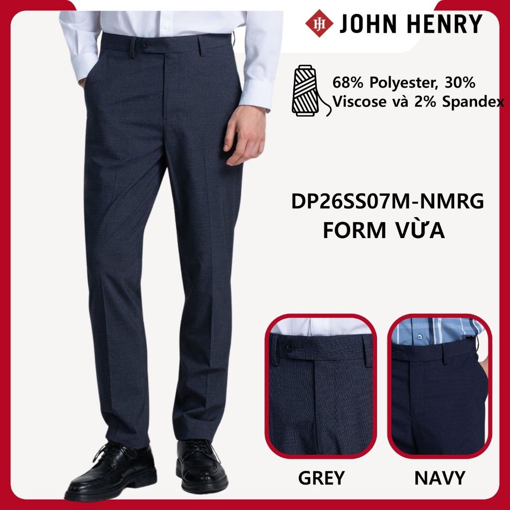 JOHN HENRY - DP26SS07M-NMRG - Quần Tây Nam Form Vừa - Regular