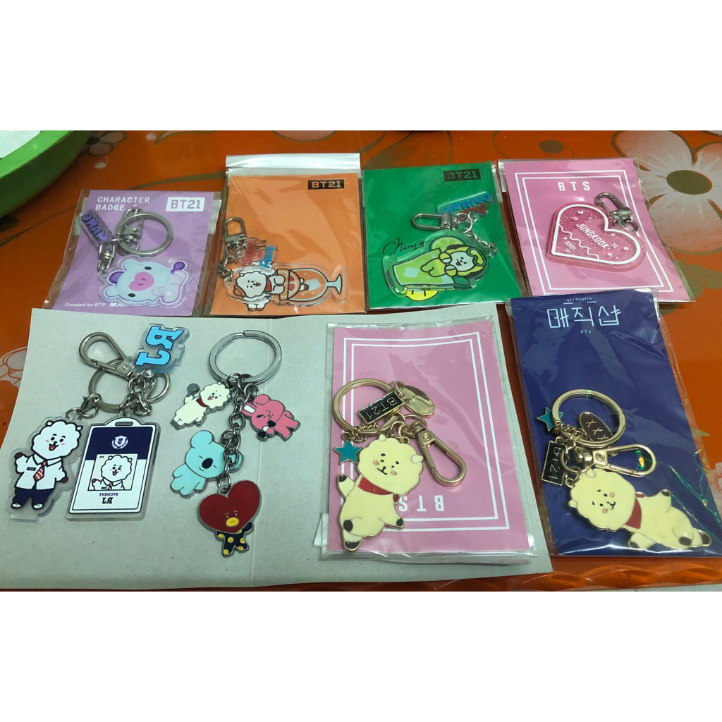 kering móc khóa bt21 chimmy , RJ , Mang