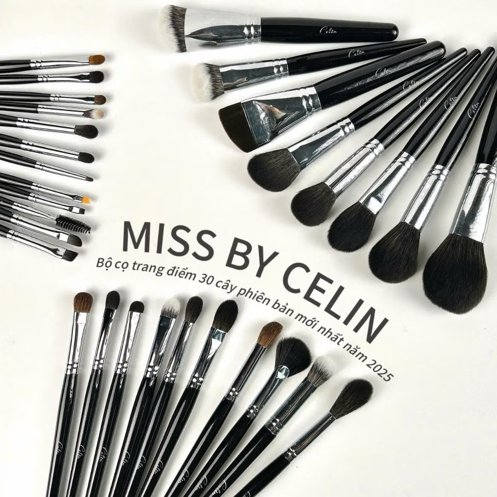Bộ cọ trang điểm chuyên nghiệp Celin 30 cây