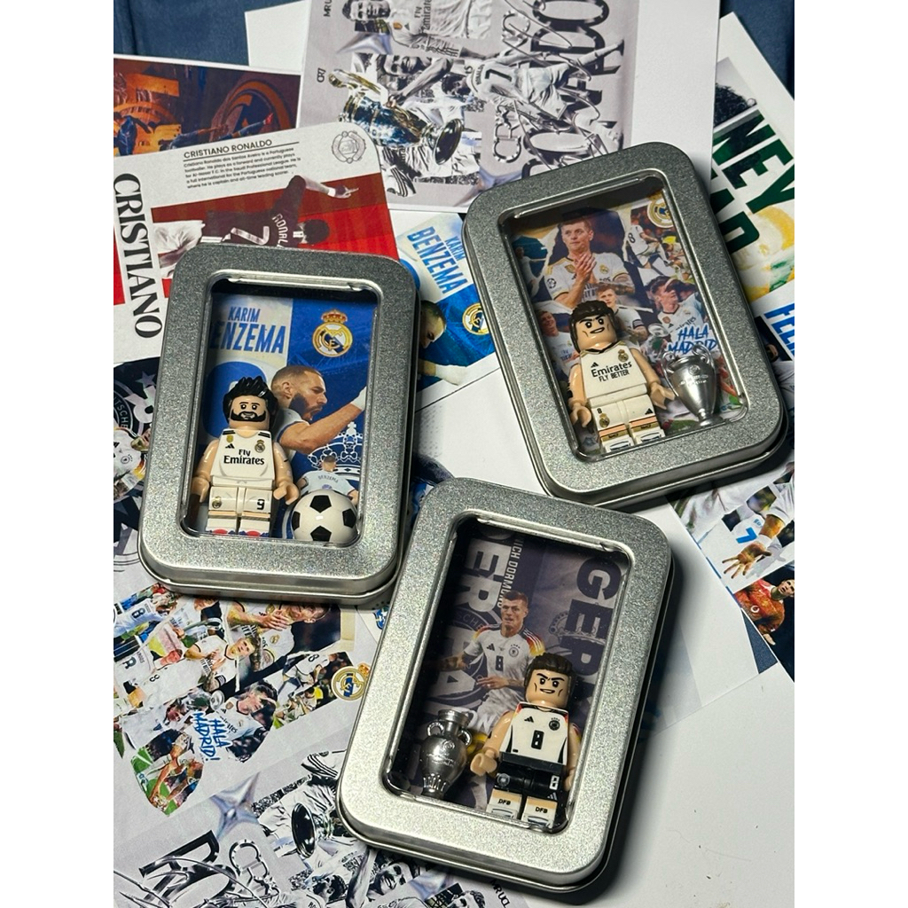 Hộp set cầu thủ bóng đá nổi tiếng lego Ronaldo,Messi , quà tặng sinh nhật,19/11,Valentine tặng người