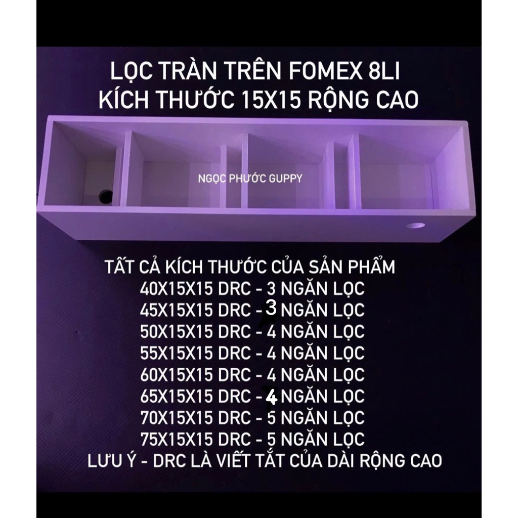 LỌC TRÀN TRÊN + BƠM BAOYU 101 102