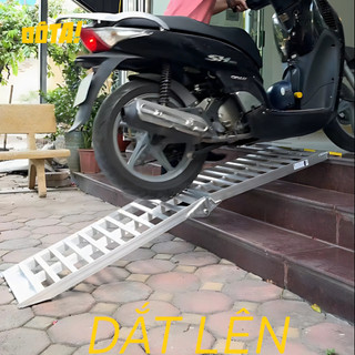 (GẬP GỌN) Thang dắt xe máy Hợp kim nhôm DÔTA Gập Gọn, tải trọng 340kg (cho thềm cao từ 26 đến 75 cm)