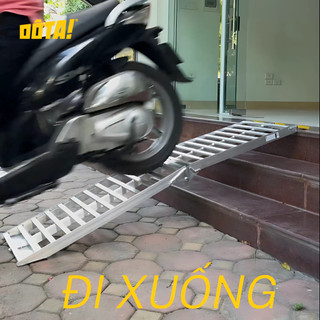 (GẬP GỌN) Thang dắt xe máy Hợp kim nhôm DÔTA Gập Gọn, tải trọng 340kg (cho thềm cao từ 26 đến 75 cm)